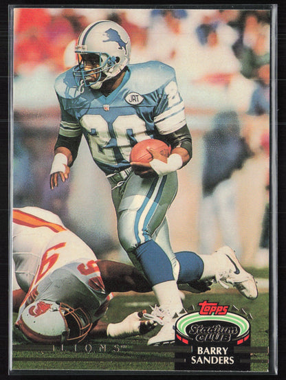 Barry Sanders 1992 Stadium Club