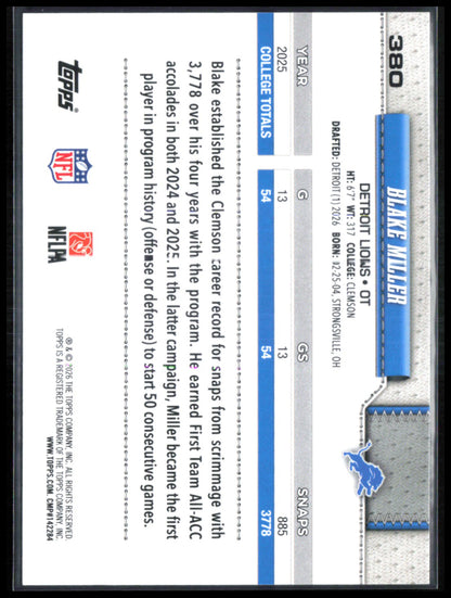 Blake Miller RC Pigskin Parallel