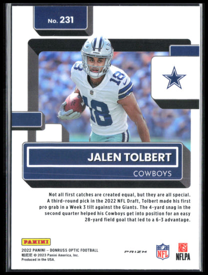 Jalen Tolbert RC Purple Shock