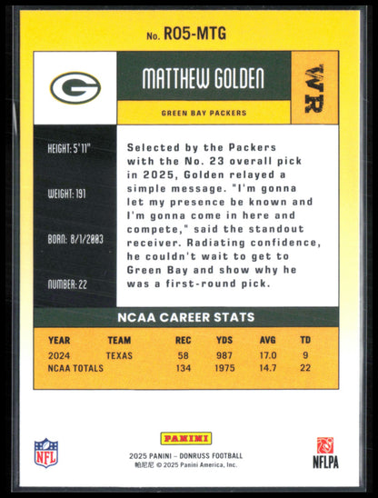 Matthew Golden RC