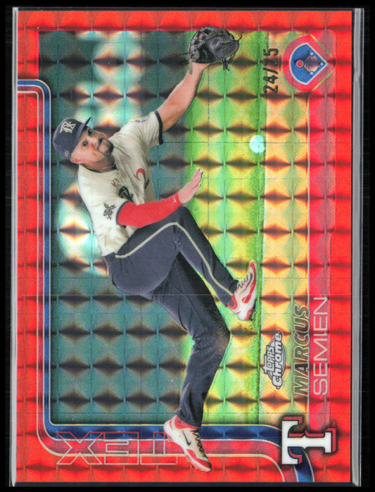 Marcus Semien Orange Geometric /25 2025 Topps Chrome