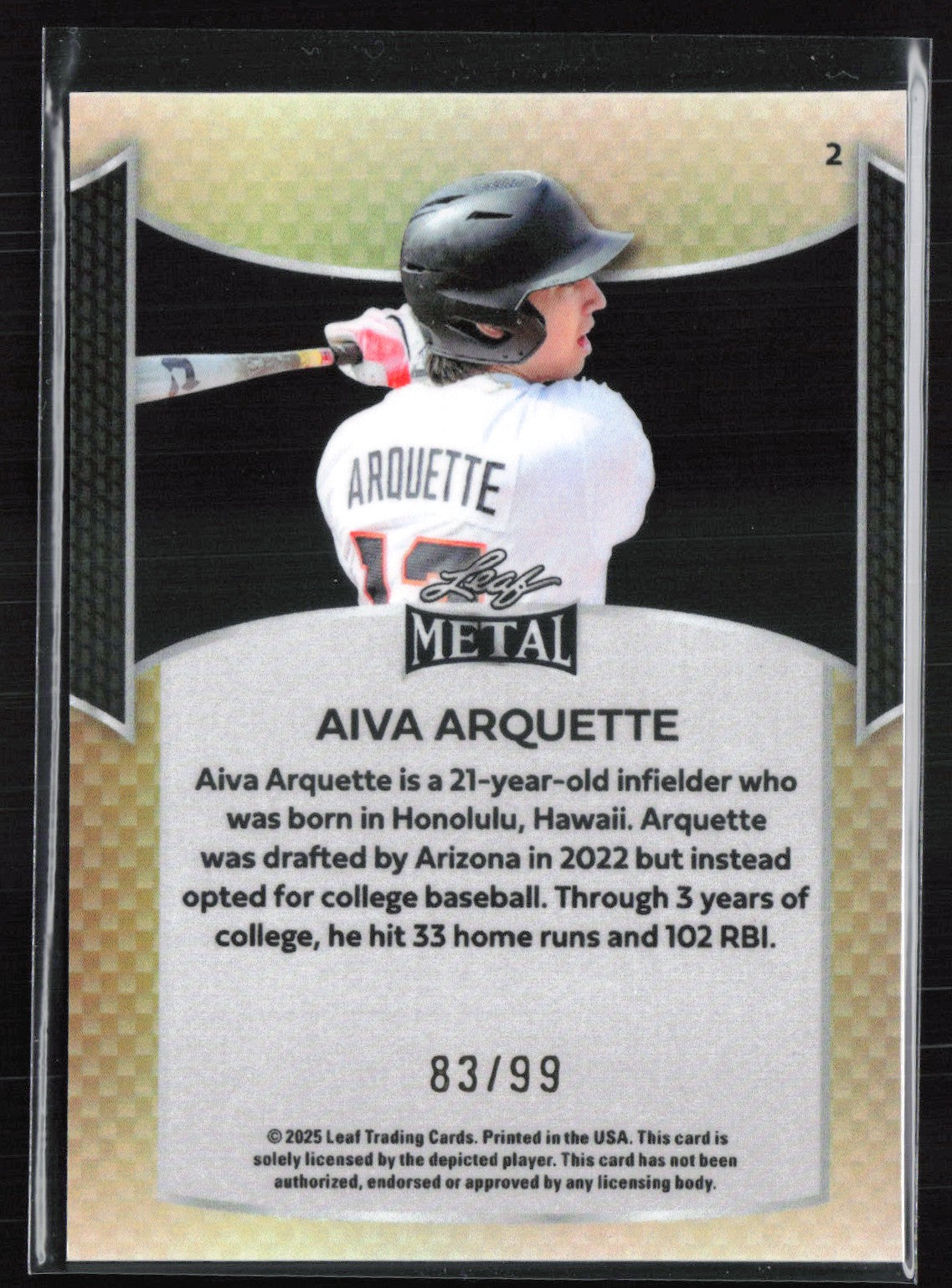 Aiva Arquette /99 Leaf Metal