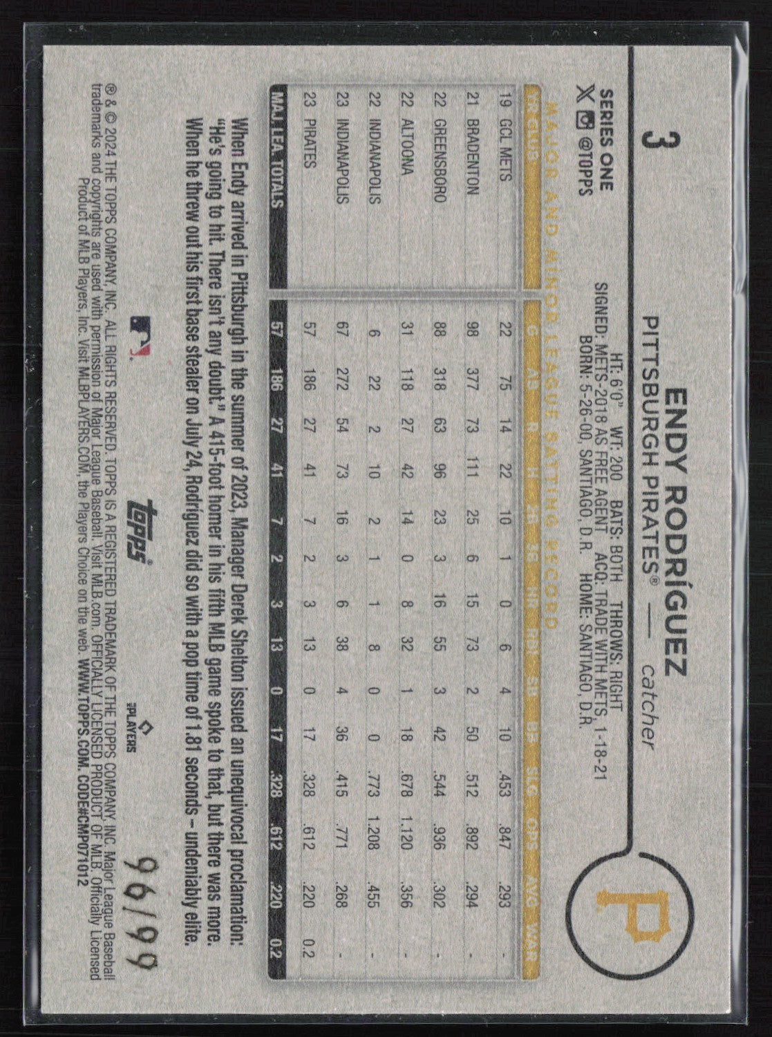 Endy Rodriguez RC /99