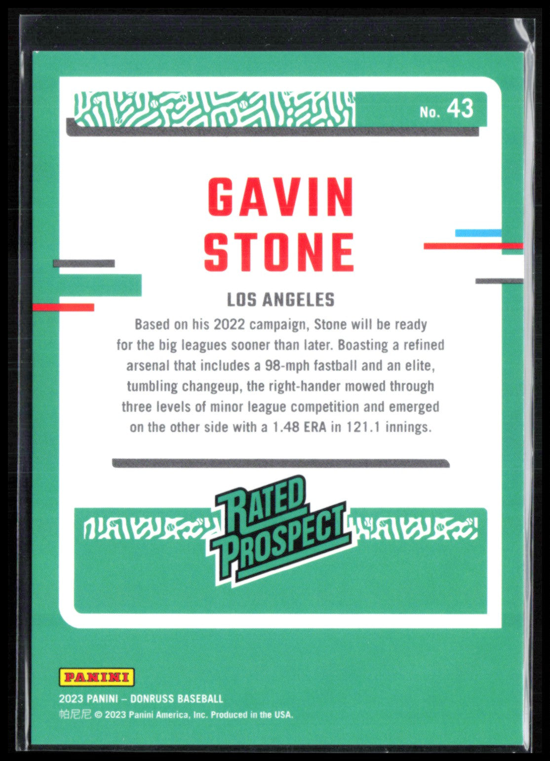 Gavin Stone Rated Prospect /2023
