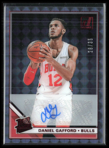 Daniel Gafford Auto /35 Mosaic Parallel 2020 Donruss Clearly