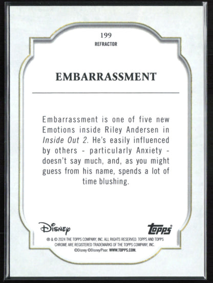 Embarrassment Refractor Debut 2024 Disney Pixar