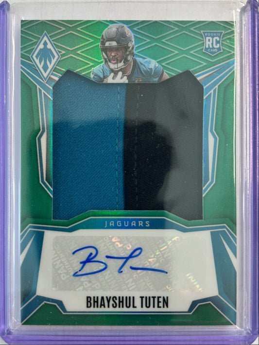 Bhayshul Tuten RC Jumbo Patch Auto Green /25 2025 Panini Phoenix RPS