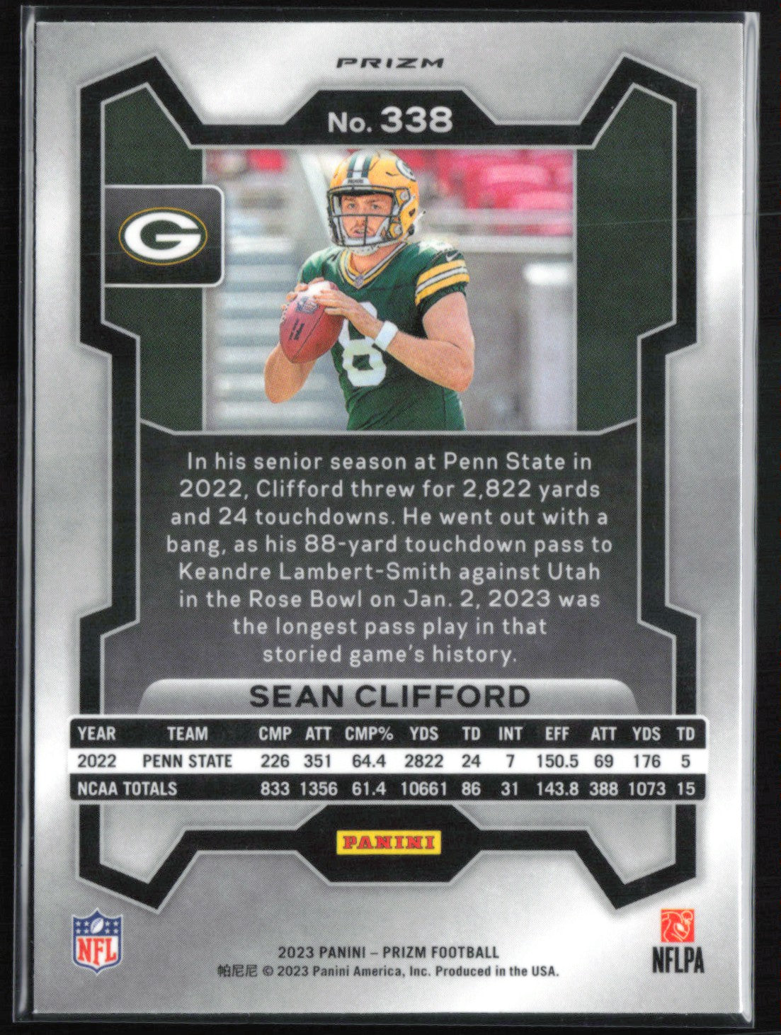 Sean Clifford RC Orange Ice