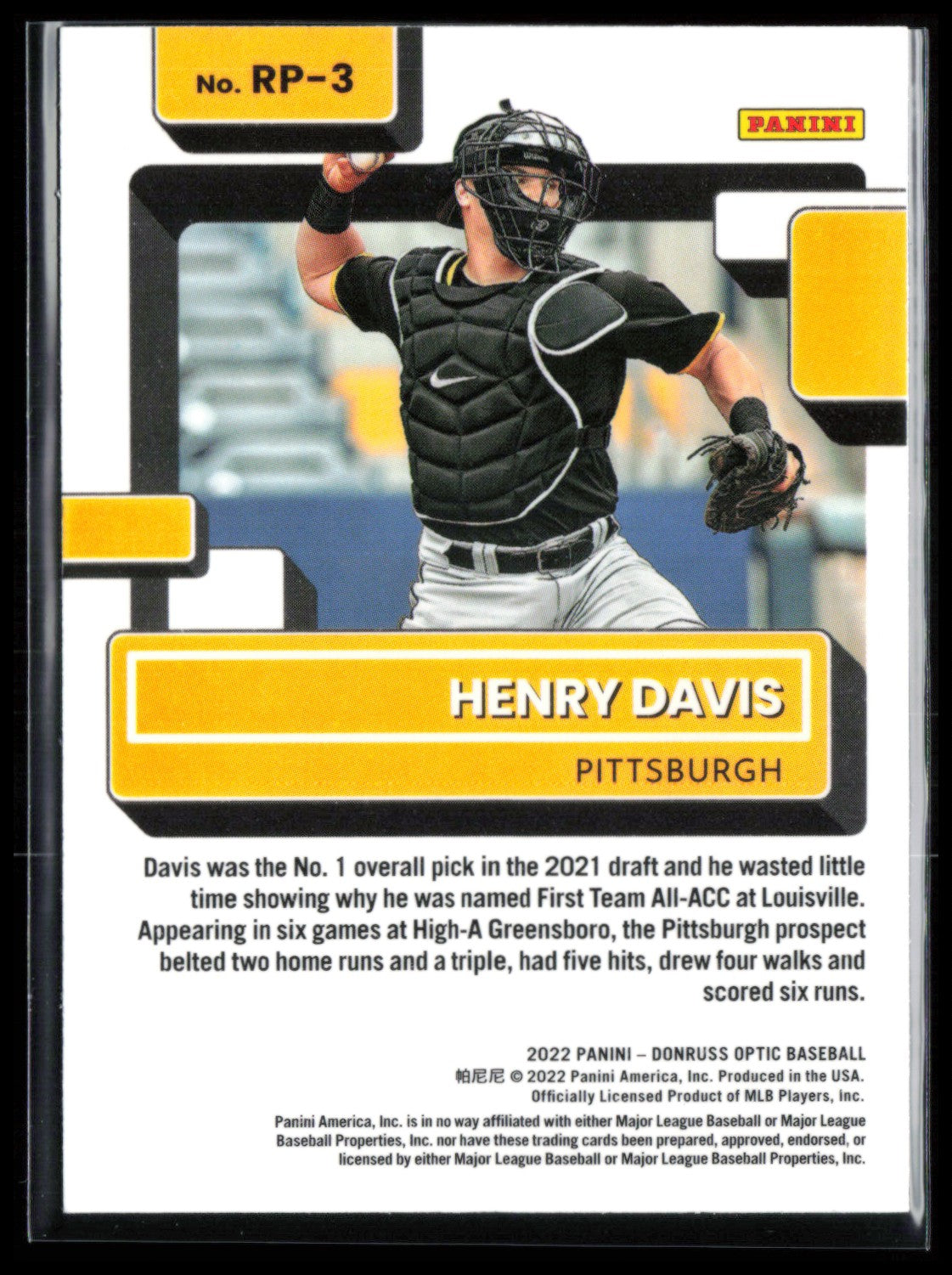 Henry Davis Prospect