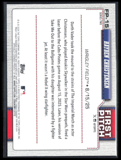 Hayden Christensen First Pitch Foil