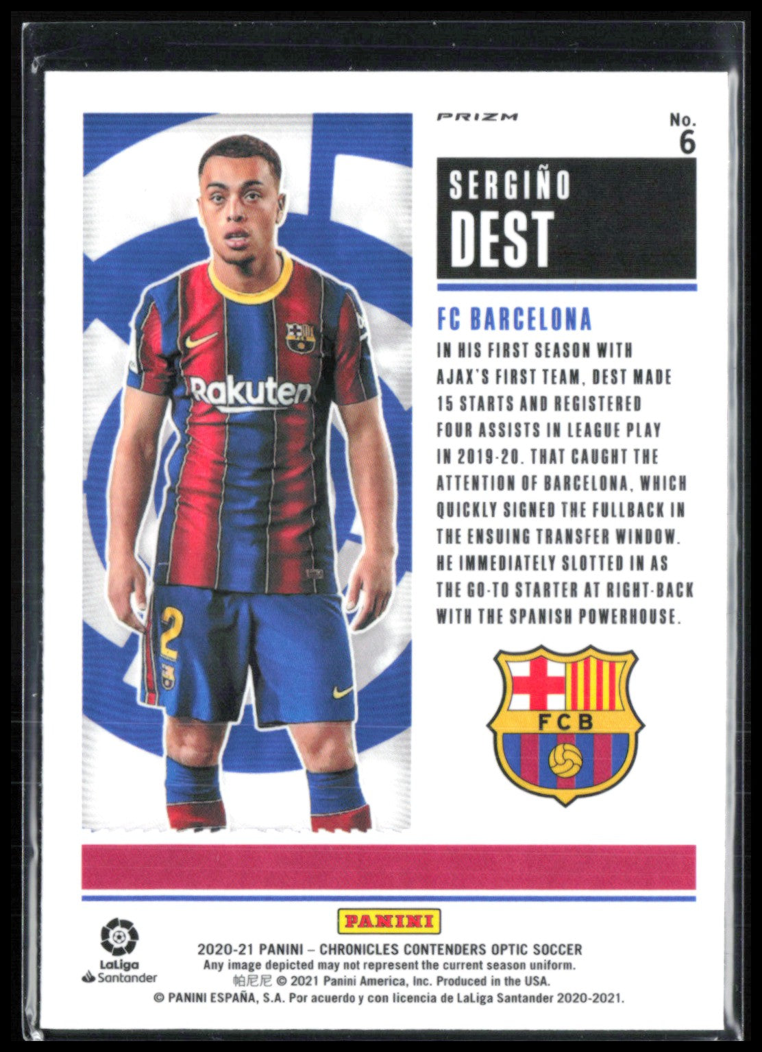 Sergino Dest RC Purple Mojo Rookie Ticket