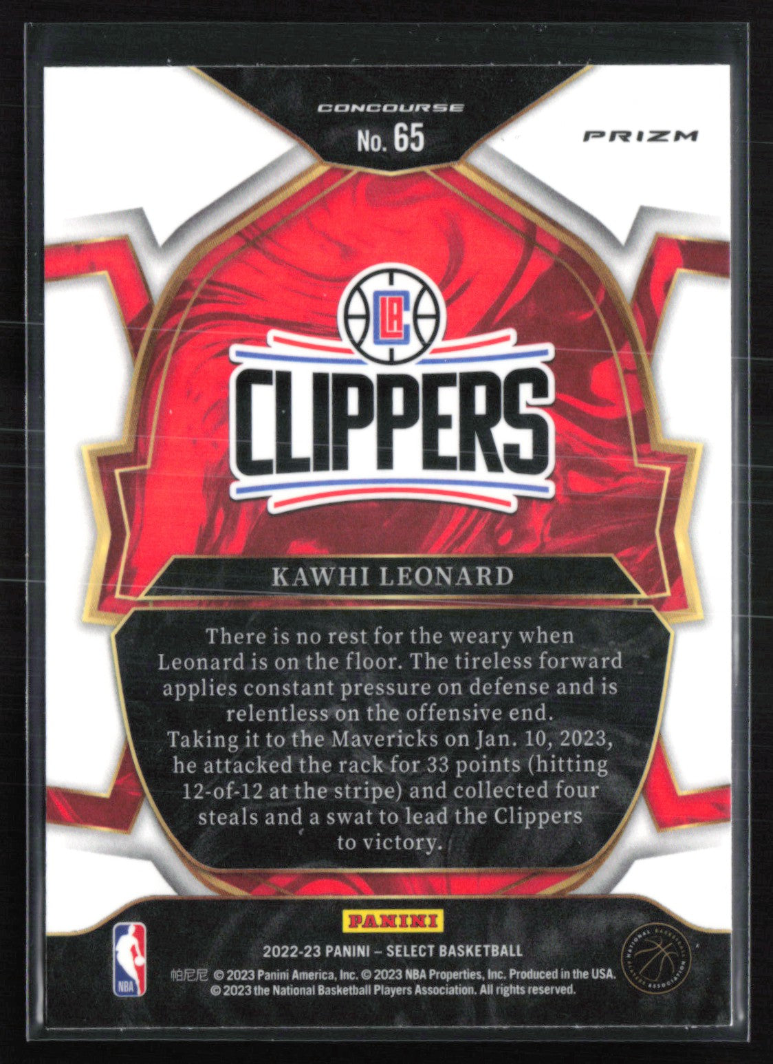 Kawhi Leonard Orange Flash