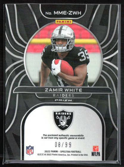 Zamir White RC Jumbo Patch /99 Monumental Memorabilia