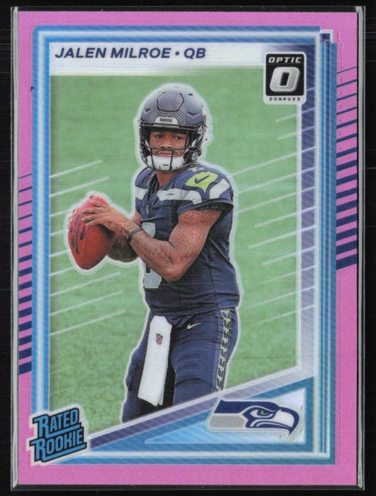 Jalen Milroe RC Pink Holo