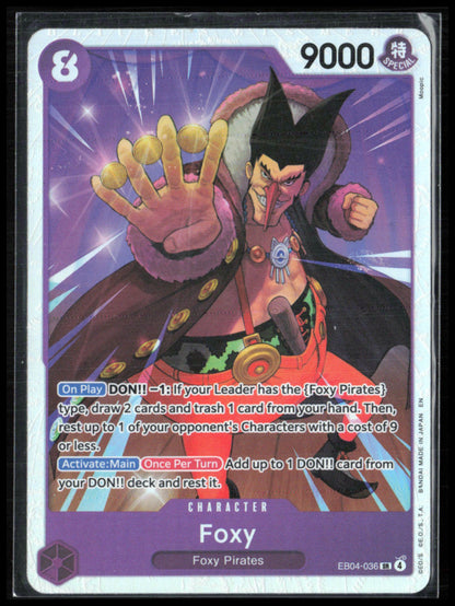 Foxy Super Rare Holo (One Piece)