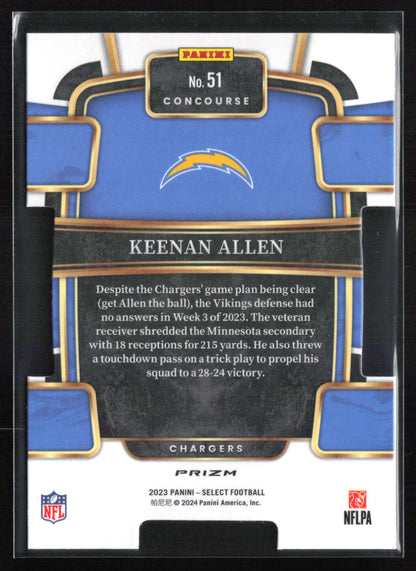 Keenan Allen Red Yellow Die-Cut