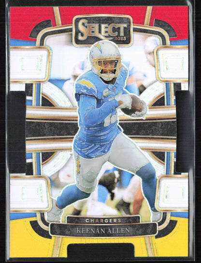 Keenan Allen Red Yellow Die-Cut