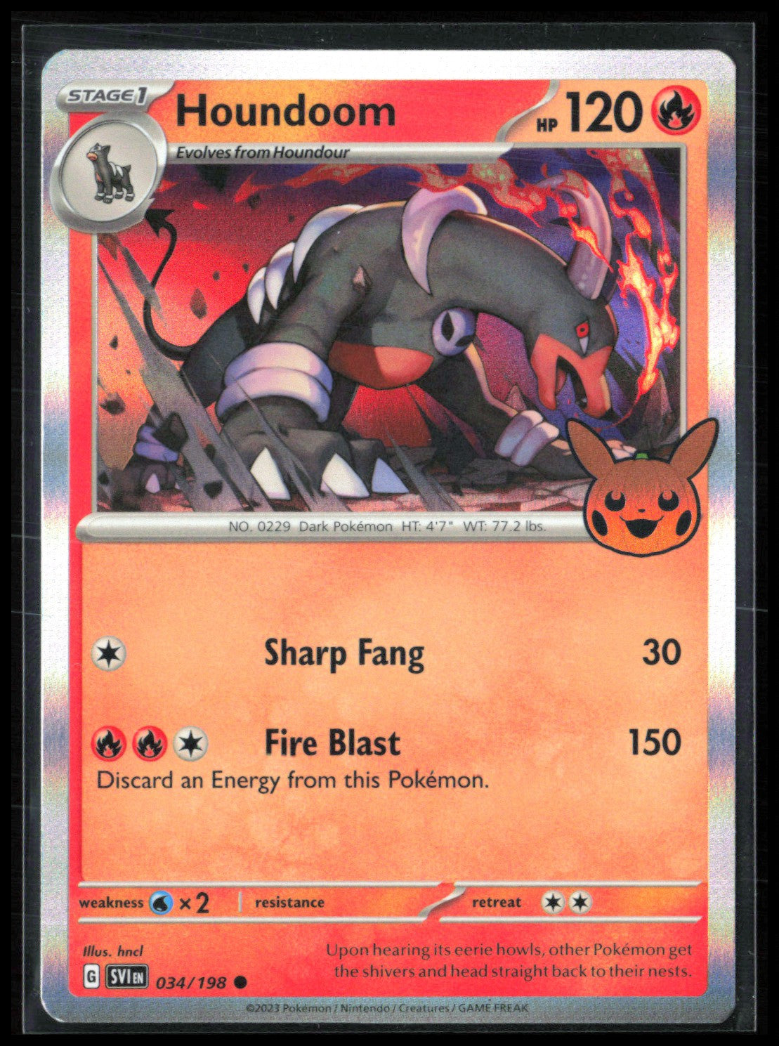 Houndoom Holo Halloween Trick or Trade