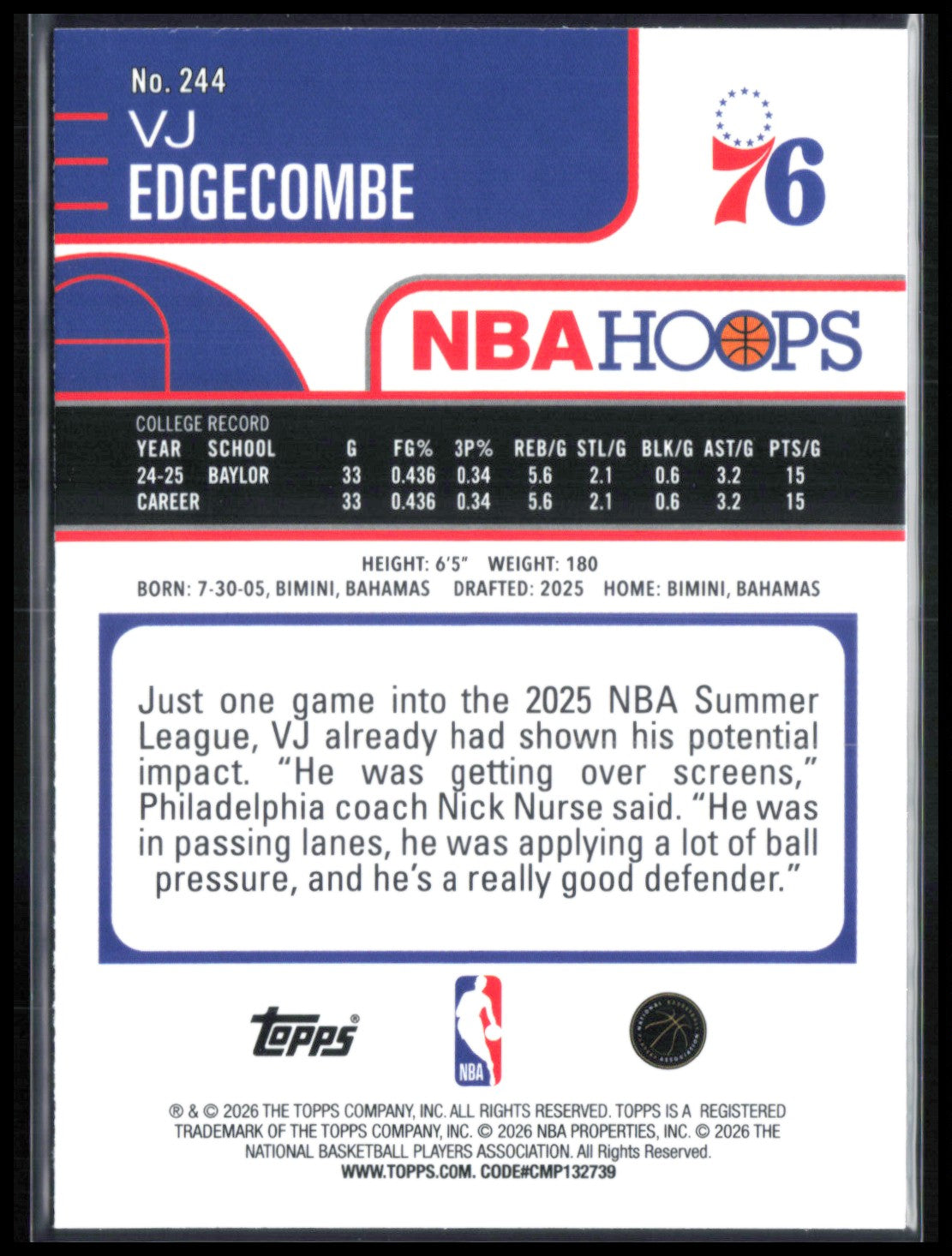 VJ Edgecombe RC