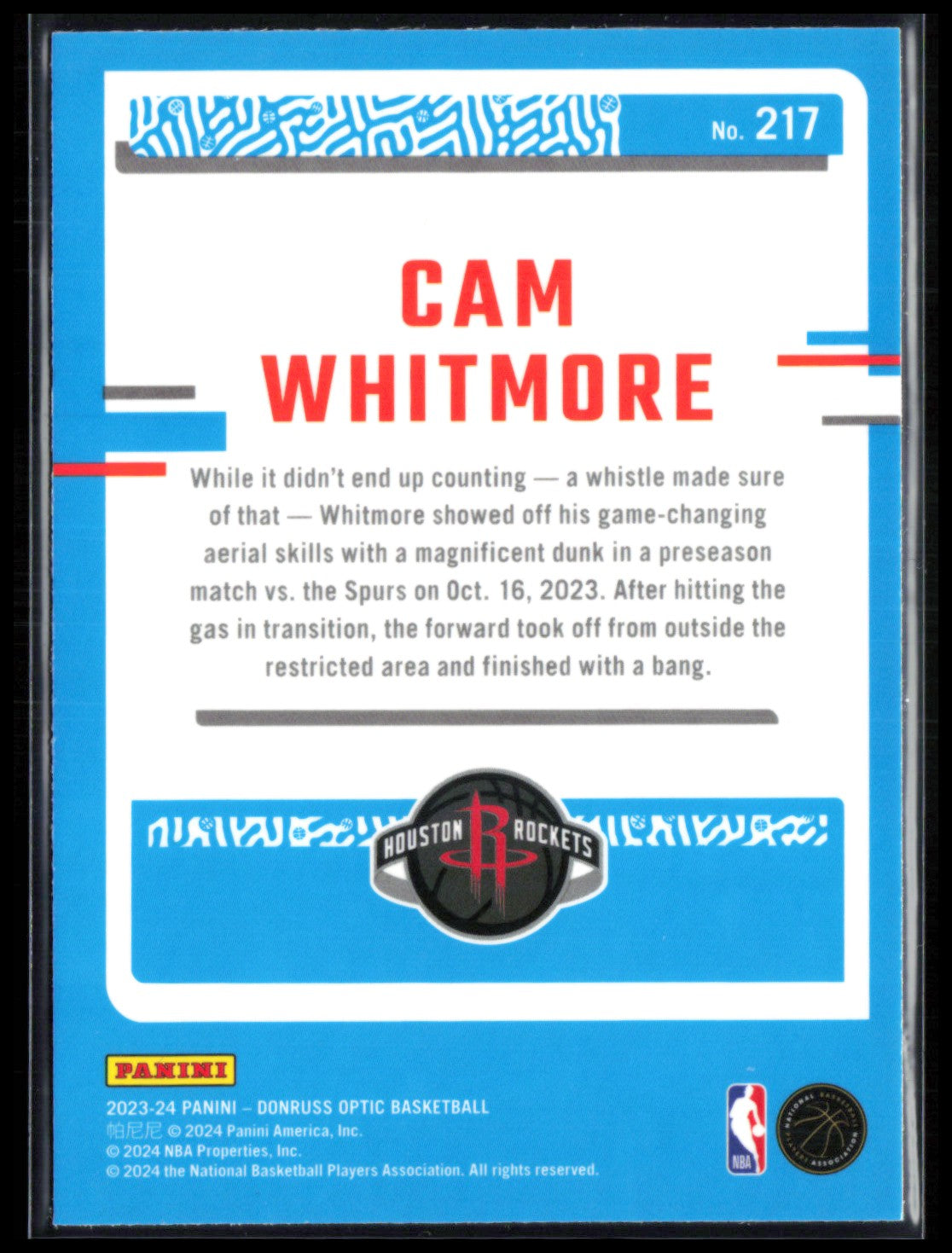 Cam Whitmore RC