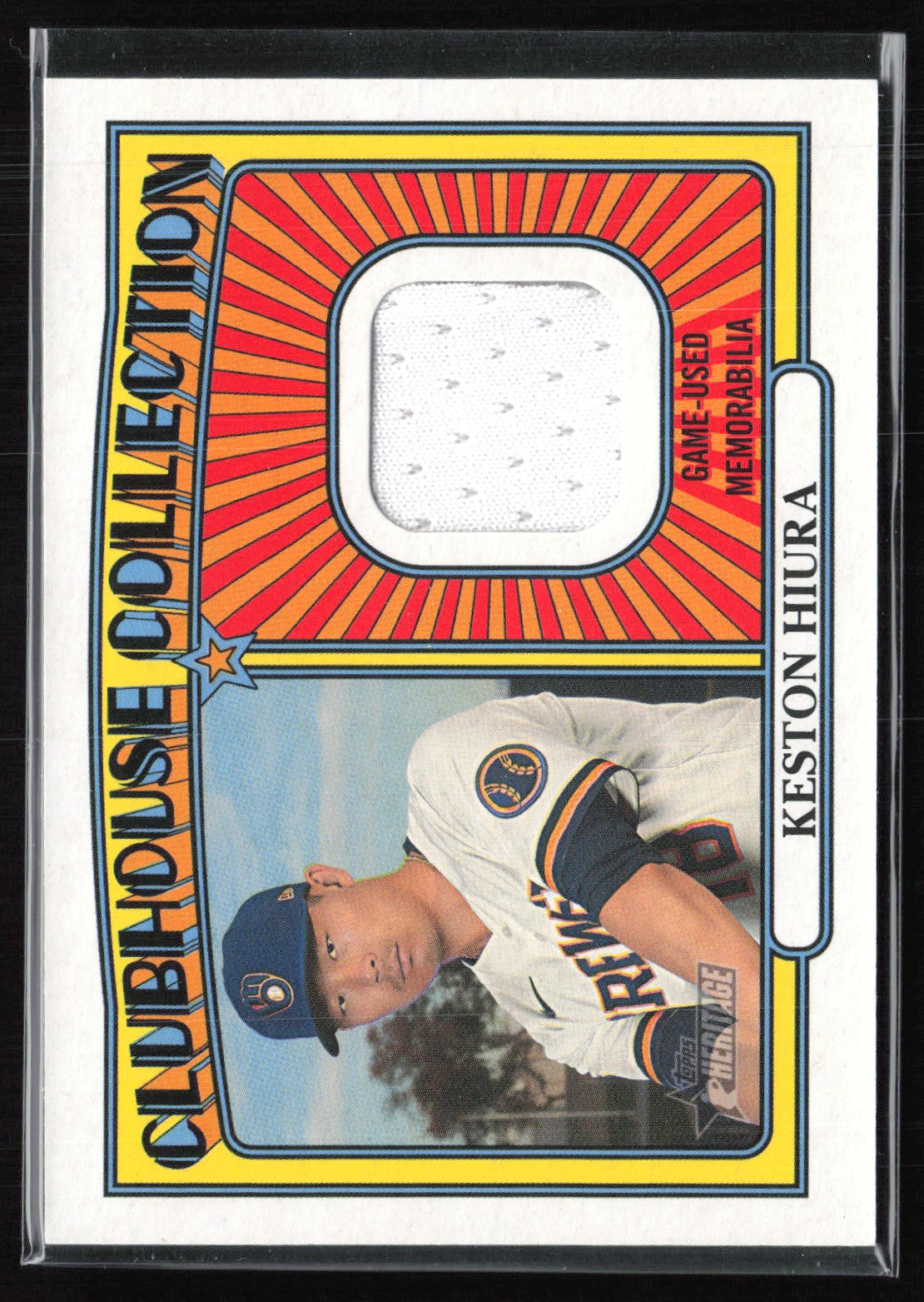 Keston Hiura Game-Used Relic