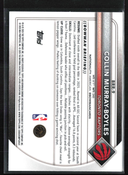 Collin Murray-Boyles RC Red Rookie Logo