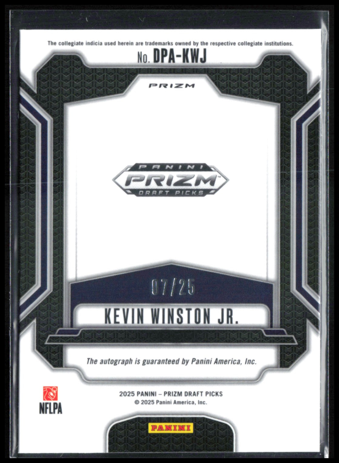 Kevin Winston Jr. RC Auto Mojo /25