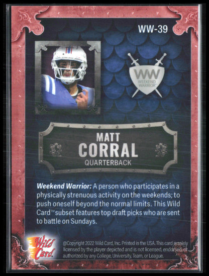 Matt Corral /25