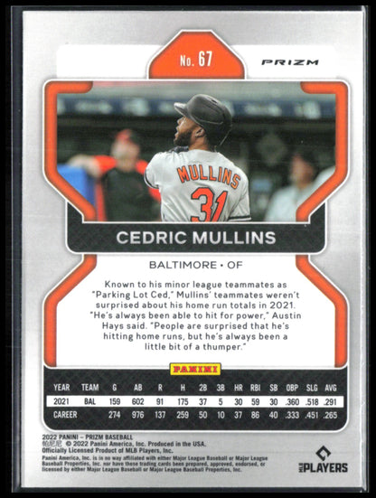 Cedric Mullins Silver Prizm