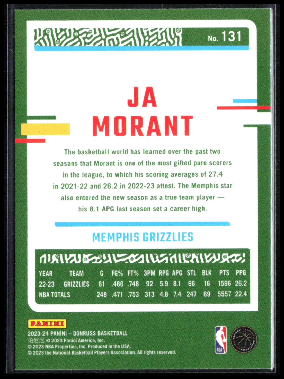 Ja Morant Green Laser