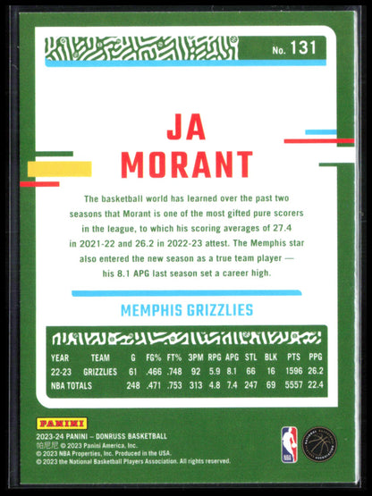 Ja Morant Green Laser