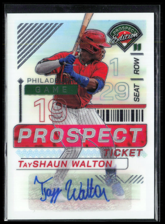 TayShaun Walton Prospect Auto