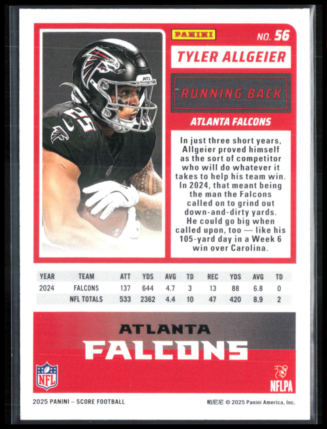 Tyler Allgeier Pink/ 399