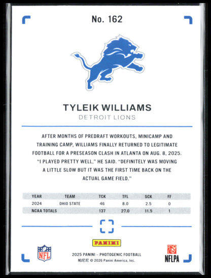 Tyleik Williams RC Blue /49