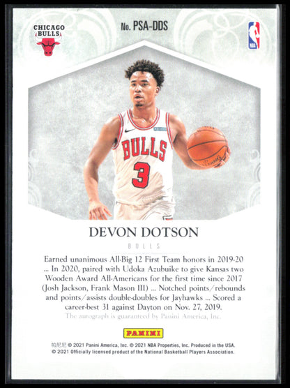 Devon Dotson RC Auto Private Signings