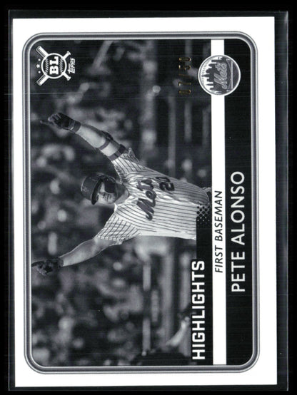 Pete Alonso B&W /50 2020 Topps Big League