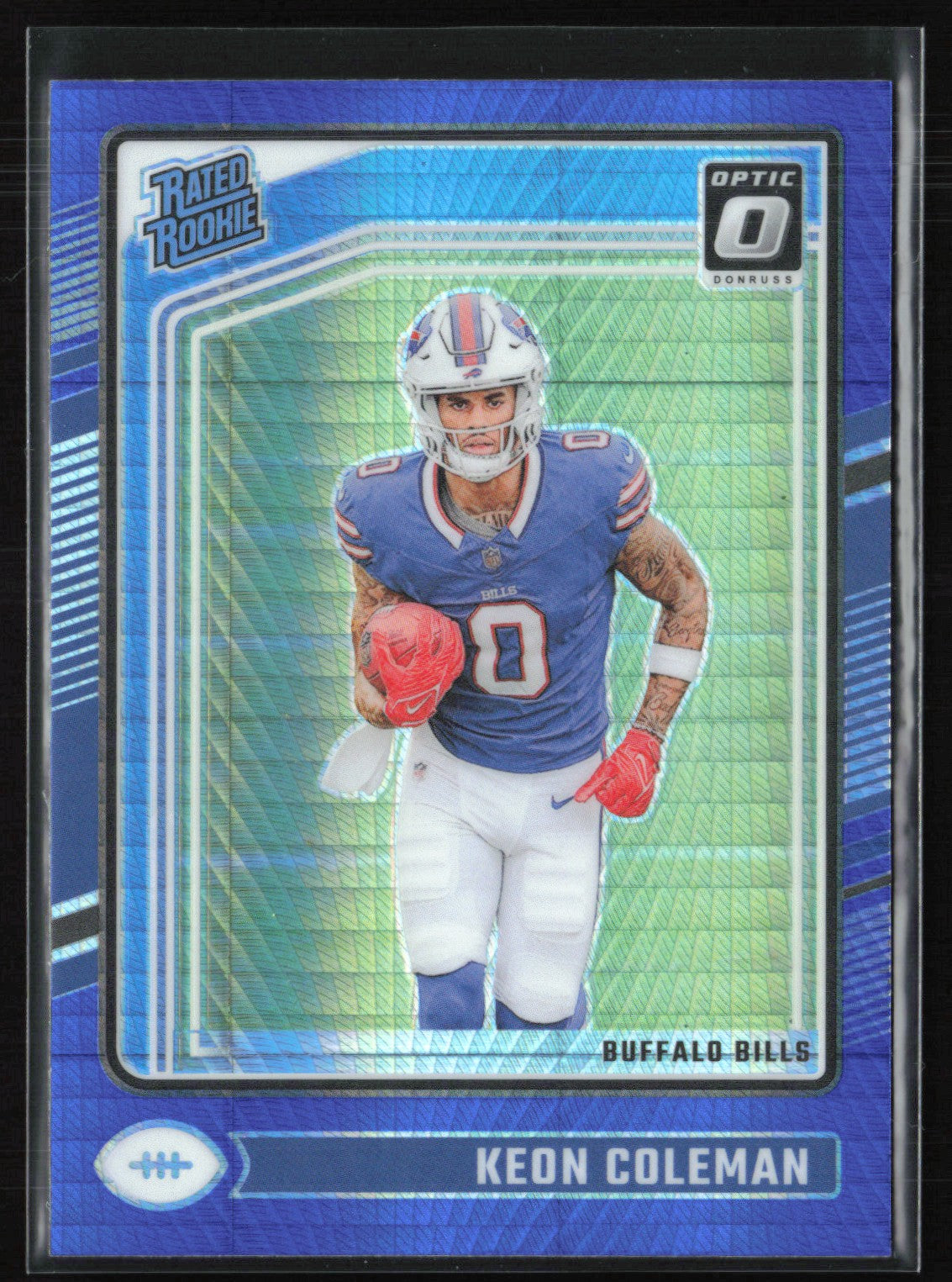 Keon Coleman RC Blue Hyper