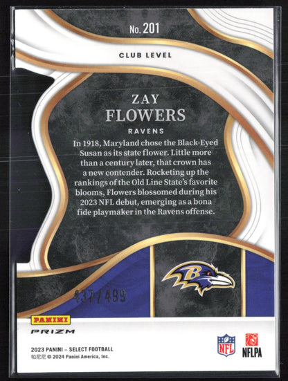 Zay Flowers RC Neon Green /499 Die-Cut