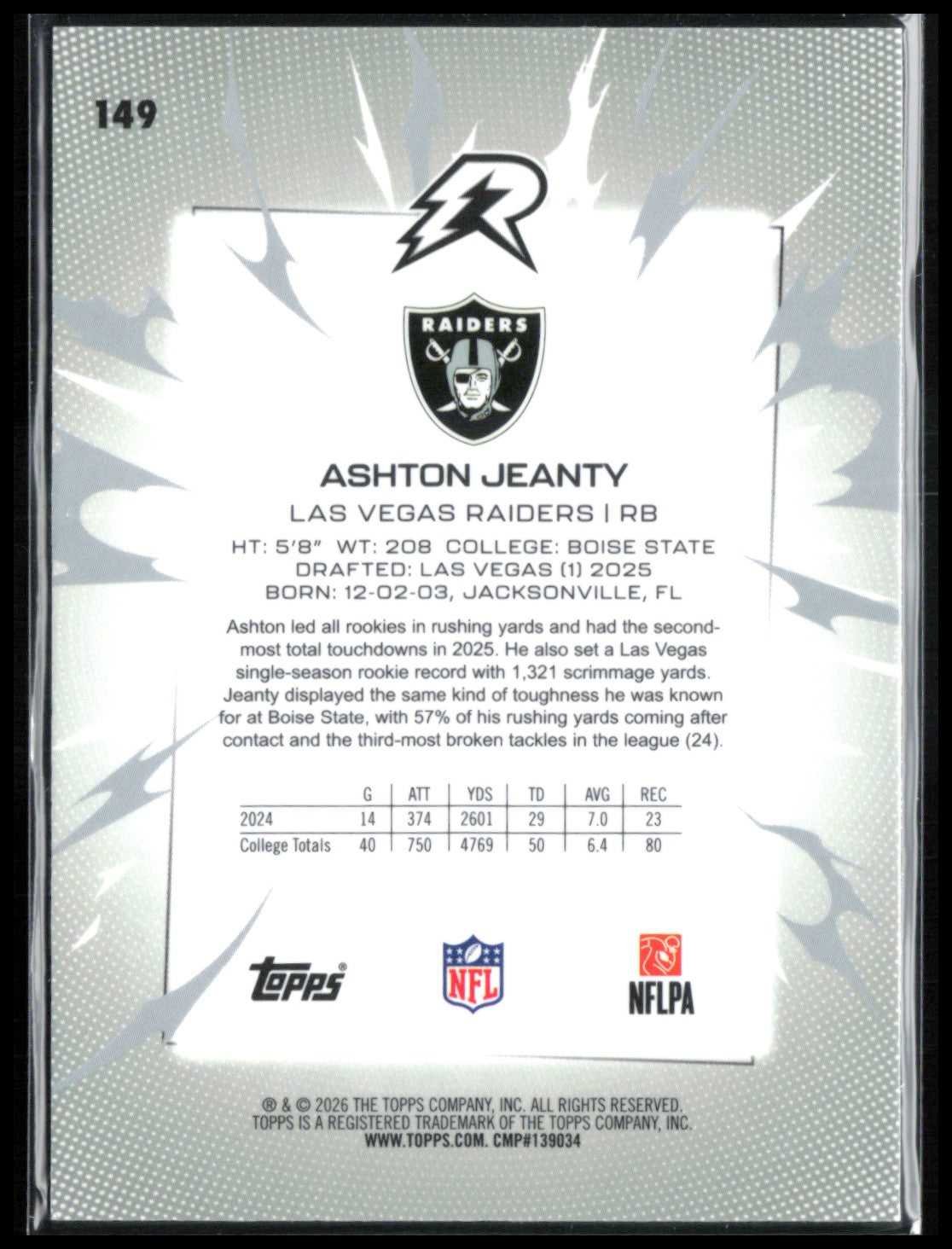 Ashton Jeanty RC