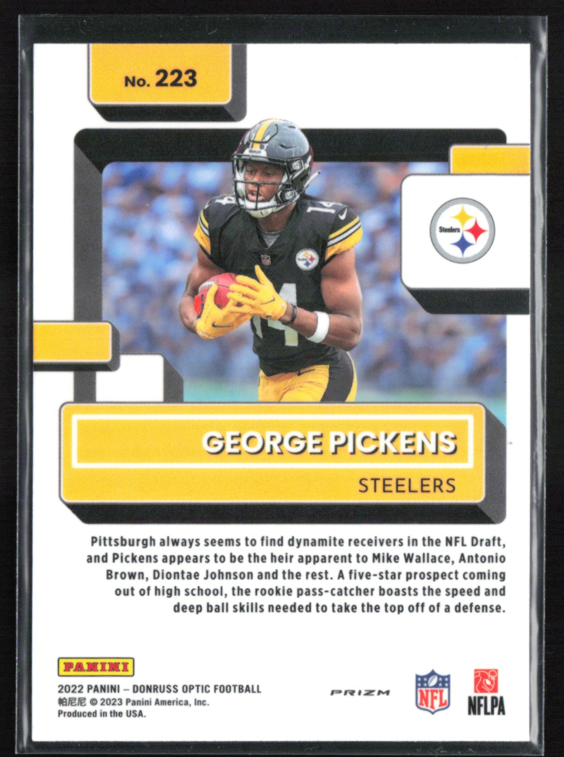 George Pickens RC Pink Holo