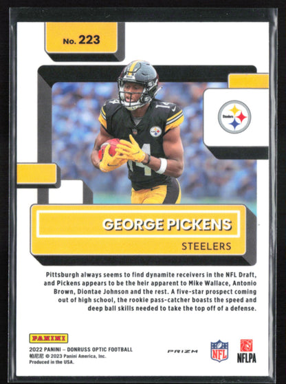 George Pickens RC Pink Holo