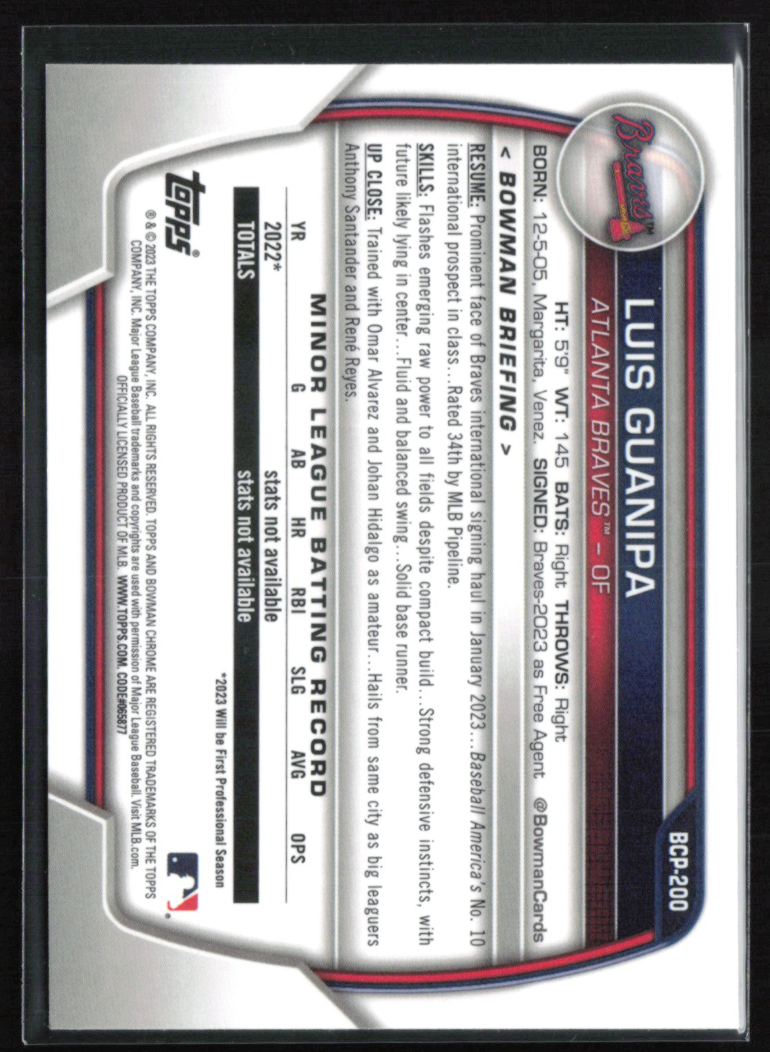 Luis Guanipa 1st Bowman