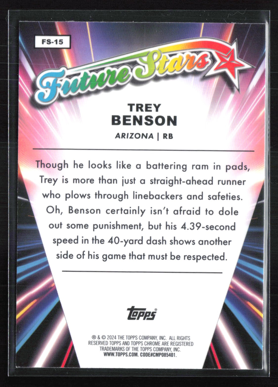 Trey Benson RC Future Stars /75