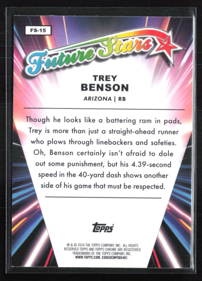 Trey Benson RC Future Stars /75
