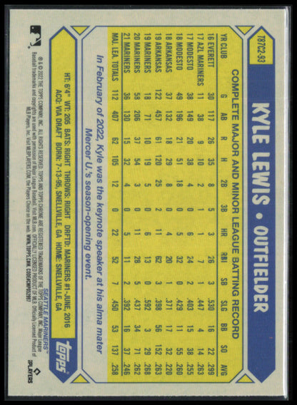 Kyle Lewis Silver Pack Mojo