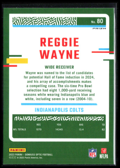 Reggie Wayne Red White Stripe