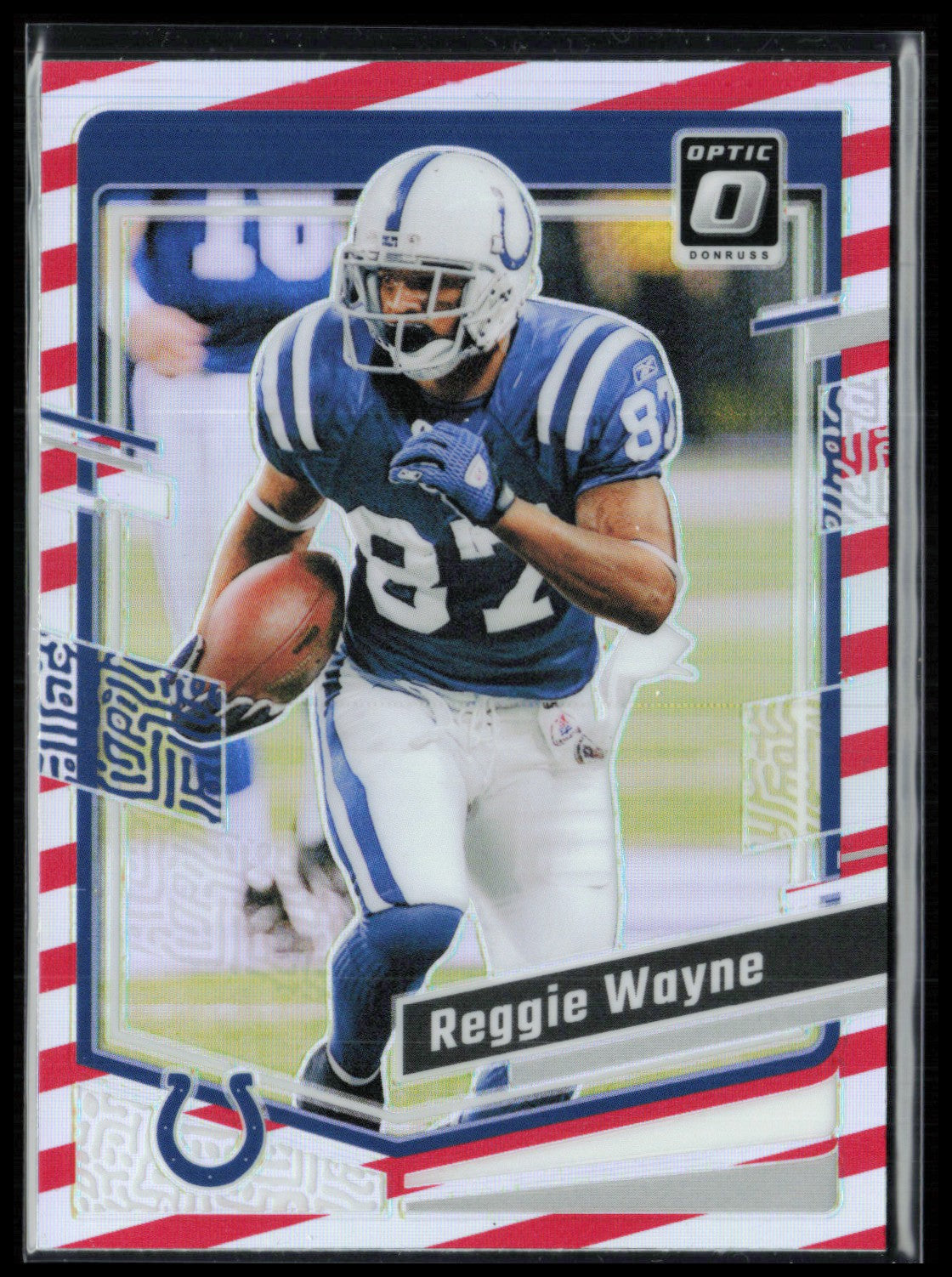 Reggie Wayne Red White Stripe