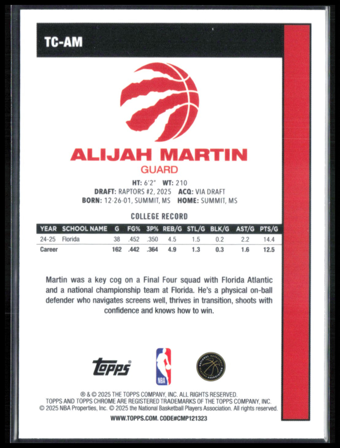 Alijah Martin RC Mojo