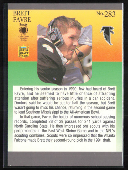 Brett Favre 1991 Ultra Draft Picks