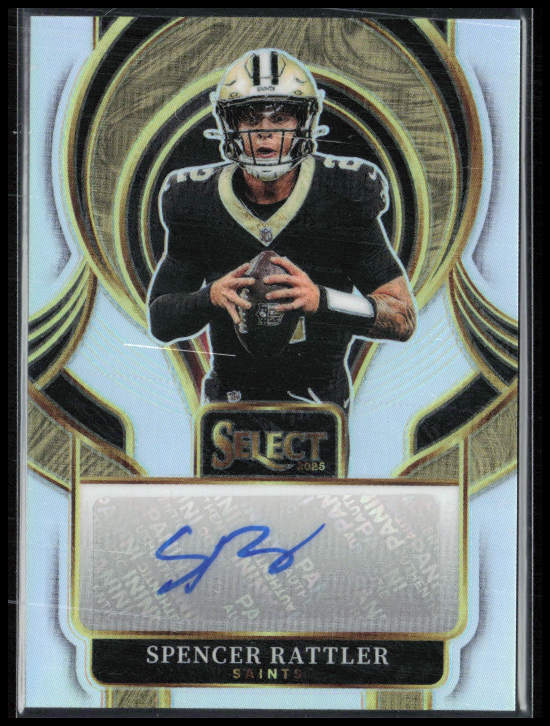 Spencer Rattler Auto Silver 2025 Panini Select Signatures Prizm